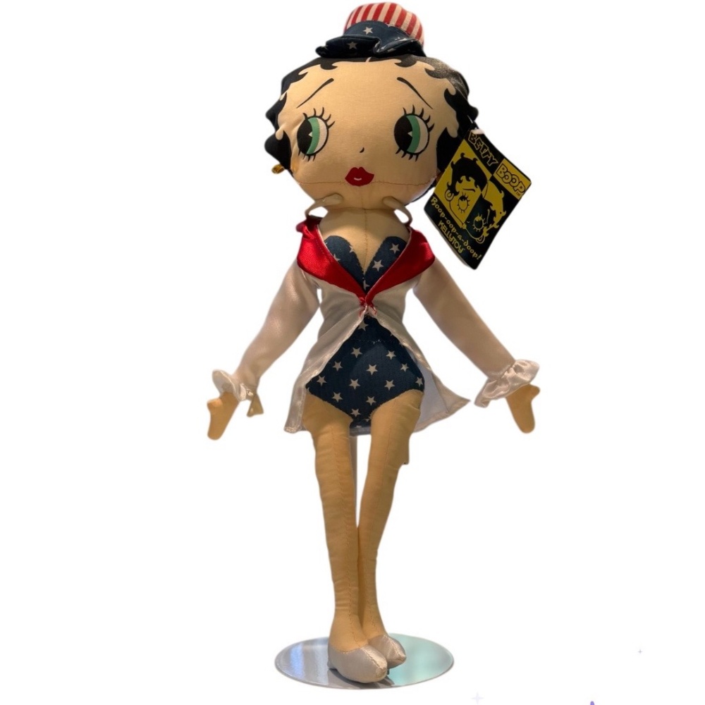 Kellytoy Betty Boop Patriotic Vintage Rag Doll